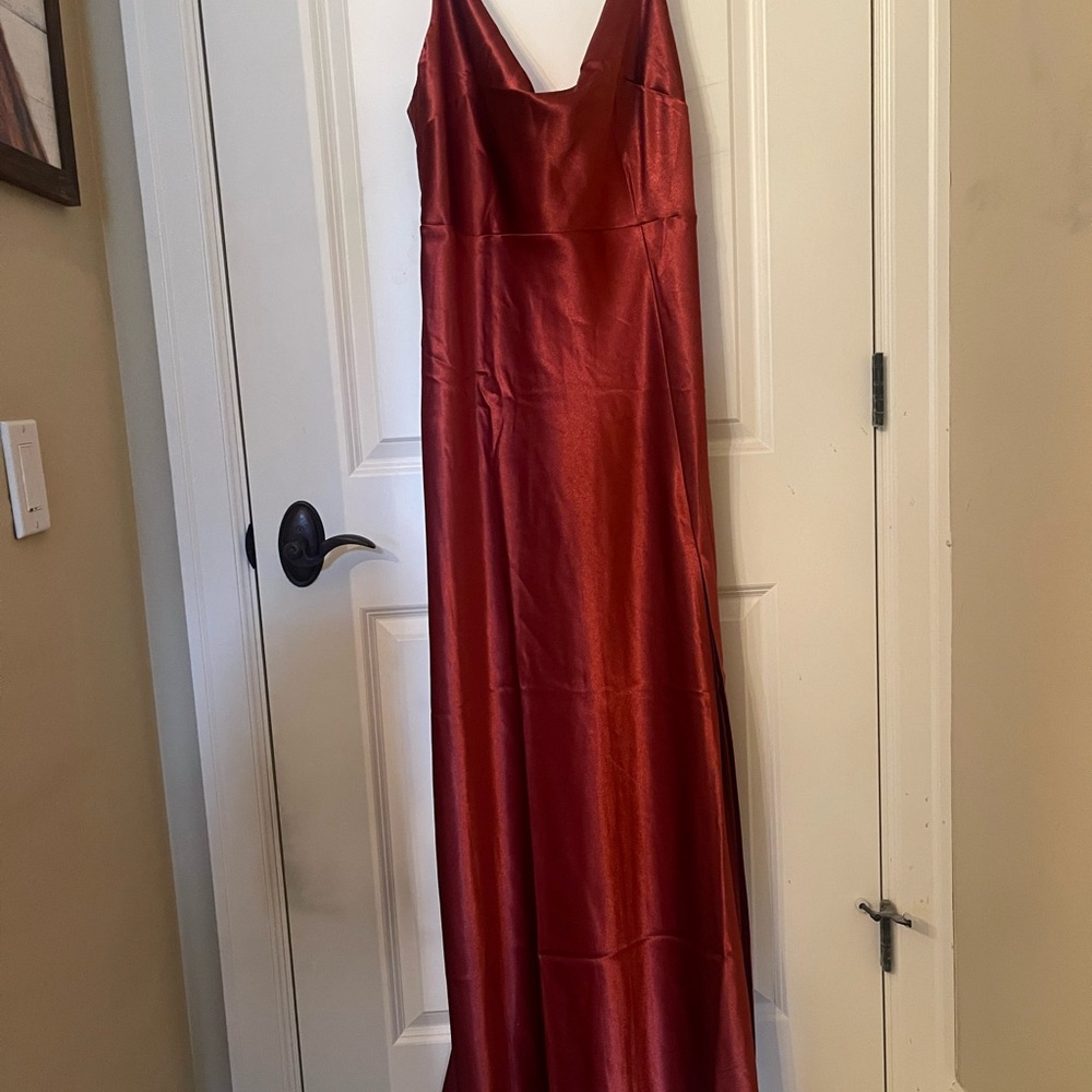 Brand New Birdy Grey Satin Spice Dress XXL